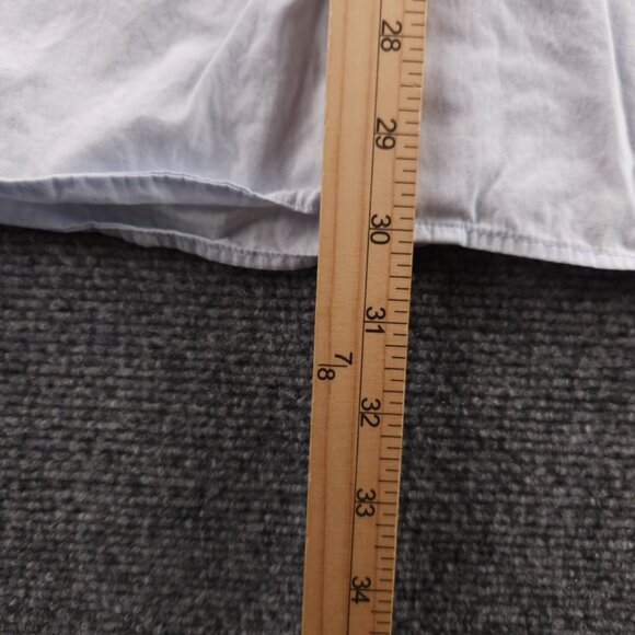 Barbour Cotton Button-Down Large Blue Solid Pocket Shirt Long Sleeve Mens Adult - Picture 12 of 16